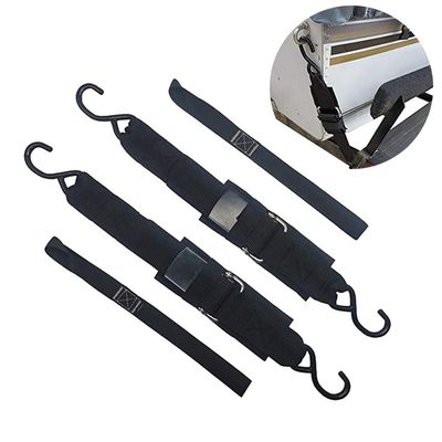 BEIDUOYANG Boat Transom Tie Downs Straps with Quick Release Buckle Trailer Strap Retractable Transom Tie Down Retractable Transom Tie Down Straps for Boat Trailer
