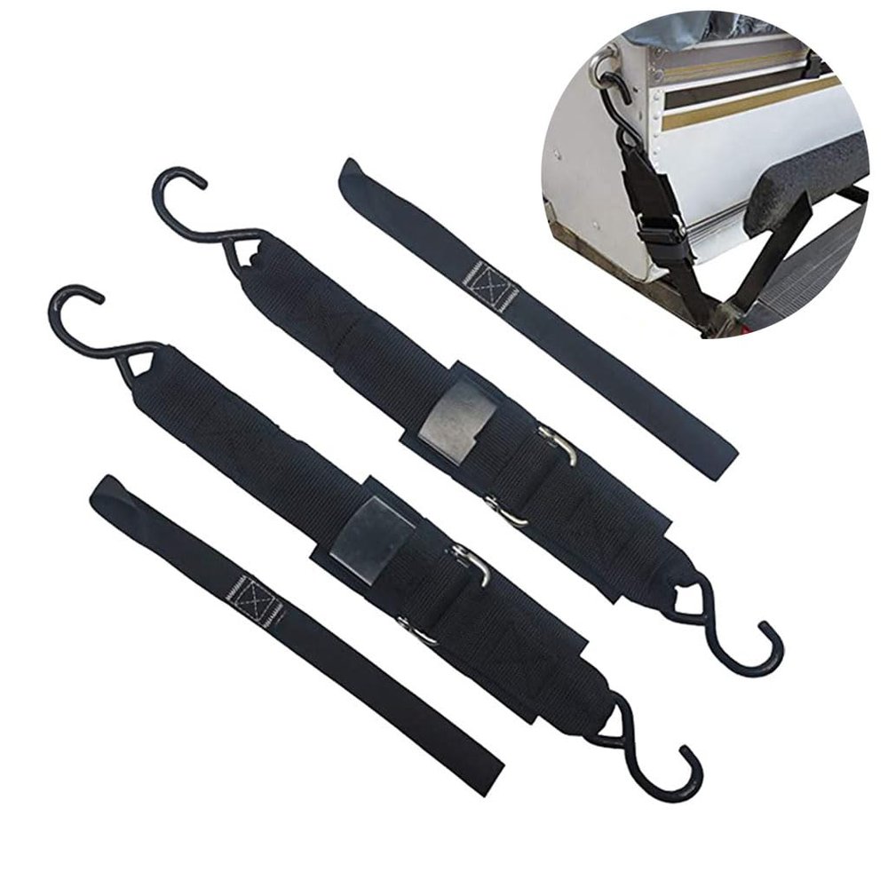 BEIDUOYANG Boat Transom Tie Downs Straps with Quick Release Buckle Trailer Strap Retractable Transom Tie Down Retractable Transom Tie Down Straps for Boat Trailer