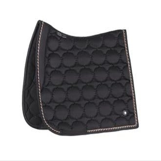Dover Saddlery Rider's International Luxury Dressage Pad, Color: Black, Size: Horse