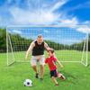 LIFERUN 12x6 FT Portable Soccer Goal for Backyard, Adult & Kids Soccer Goal with Heavy Duty Steel Frame, Net and Ground Stakes, for Home School Practice Training Aid Soccer Field Equipment view 3