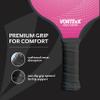 VORTExX Fiberglass Pickleball Paddles Set of 2 - USAPA Approved, Non-Slip Grip Pickle Ball Rackets 2 Pack Complete w/Indoor, Outdoor Balls & Carry Bag (Pink & Blue) view 4