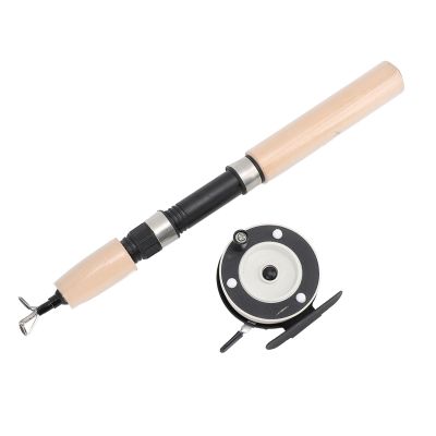 Yunir Ice Fishing Rod Set, 75cm Winter Fishing Pole for Fathers Sons Husbands Boyfriends for River, Lake, Reservoir, Ice Fishing