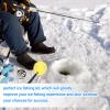 Yunir Ice Fishing Rod Set, 75cm Winter Fishing Pole for Fathers Sons Husbands Boyfriends for River, Lake, Reservoir, Ice Fishing view 2