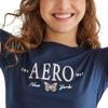 Aero SS Graphic Tee- Butterflies, Washed Blue, XXL view 2