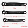 BEIDUOYANG Bicycle Full Solid Crank Arm Mountain 170mm/165mm/152mm Rhombus Chain Crank Pedal Connecting Rod Accessories Crank Arm Mountain 165mm 152mm view 3