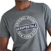 Aero Circle Logo Aeropostale, Charcoal Heather Grey, XL view 2