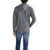 Aero Logo Full Zip Hoodie- Circle, Charcoal Heather Grey, XL view 4