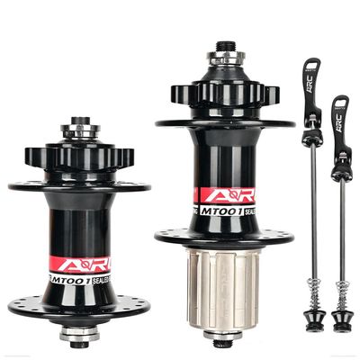 Kcjhagbd Aluminum Alloy Bicycle Disc Hub 32 36 Holes 4 Sealed Bearings Quick Release for Hub 8 9 10 11 Speed Rear and Front Bicycle Hub 8/9/10/11 Speed 32/36 Hole Black