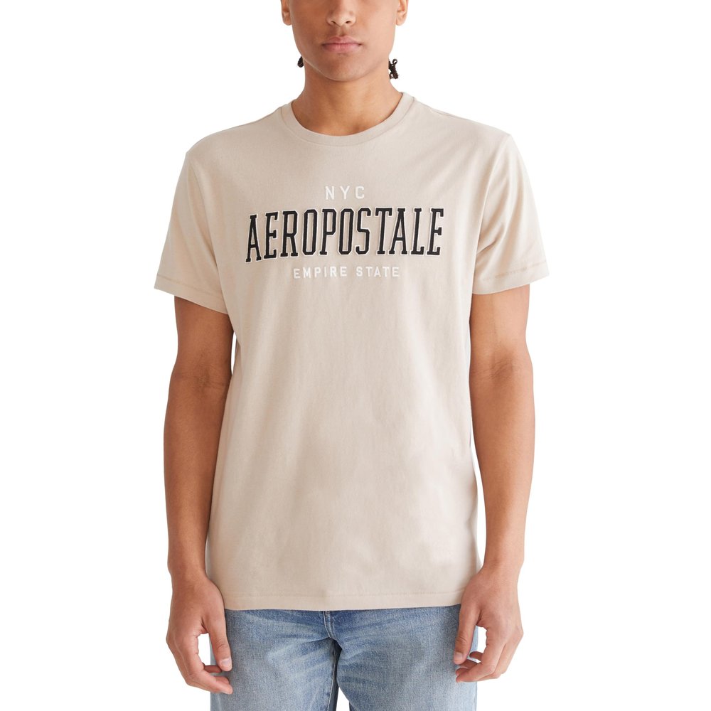 Aero Center Chest Logo- NYC Aeropostale, Simply Taupe, XXL