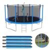 Makamsui 4pcs Trampoline Poles Replacement, 1.76/1.96M Anti-Collision Trampoline Steel Tube Foam Enclosure Poles, Universal Trampoline Replacement Parts Blue S view 4
