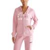 Aero Logo Full Zip Hoodie- Arches- NY, Fox Glove, L view 1