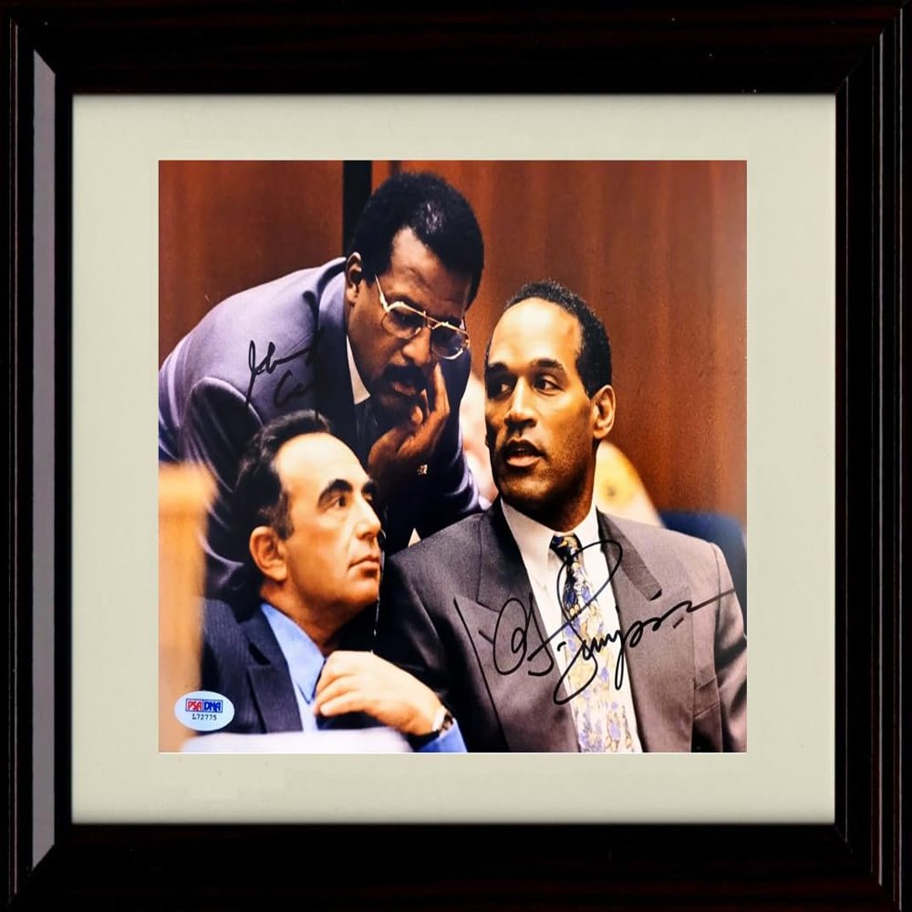 Framed OJ Simpson Dream Team Autograph Replica Print