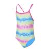 Dolfin Youth Uglies Girls' Rainbow Check Criss-Cross Back One Piece Swimsuit Rainbow Check 10 view 1