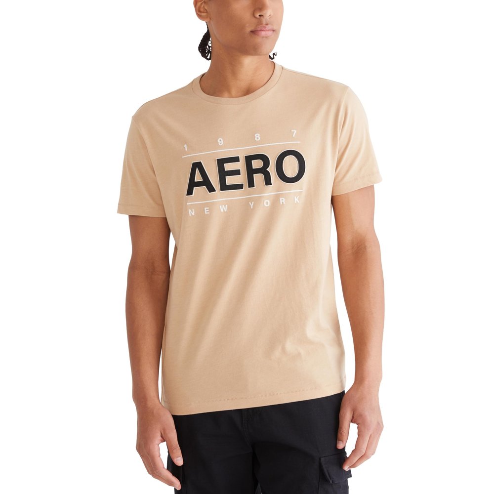 Aero Center Chest Logo- AERO, Ginger Root, S