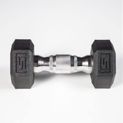 212 Main York Premium Pvc Hex Dumbbell with Chrome Ergo Handle - 5 lbs