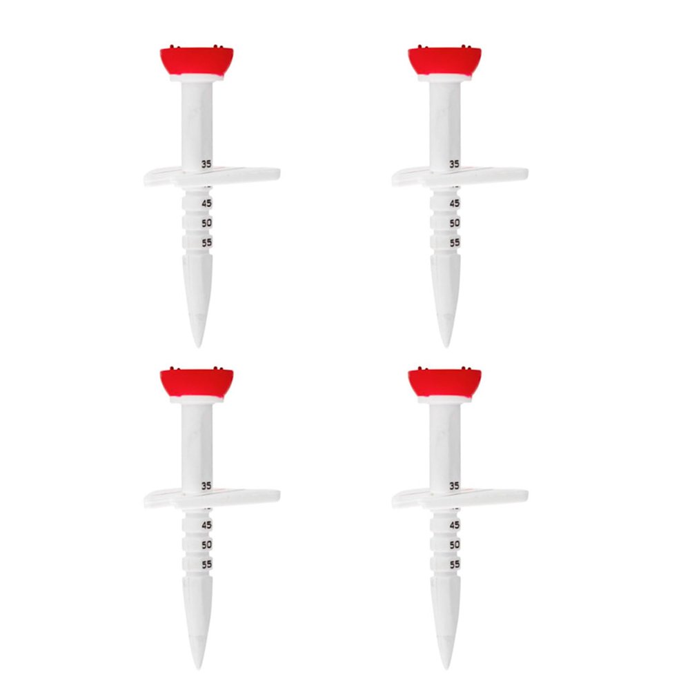 4pcs Golf Step Down Tees Plastic Golf Ball Tees Adjustable Height Golf Tees Golf Training Ball Tees Golfer Gift Step Down Golf Ball Holder Adjustable Height Golf Accessories Lightweight Golf Practice