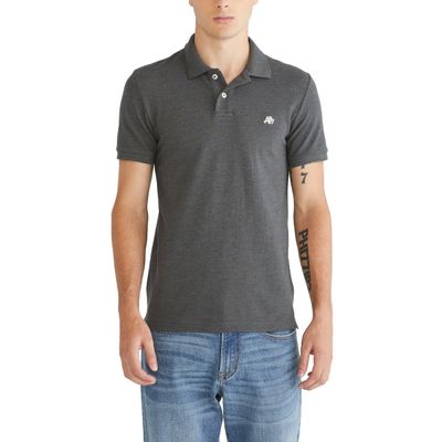 Aero A87 Solid Pique Polo, Charcoal Heather Grey, 3XL