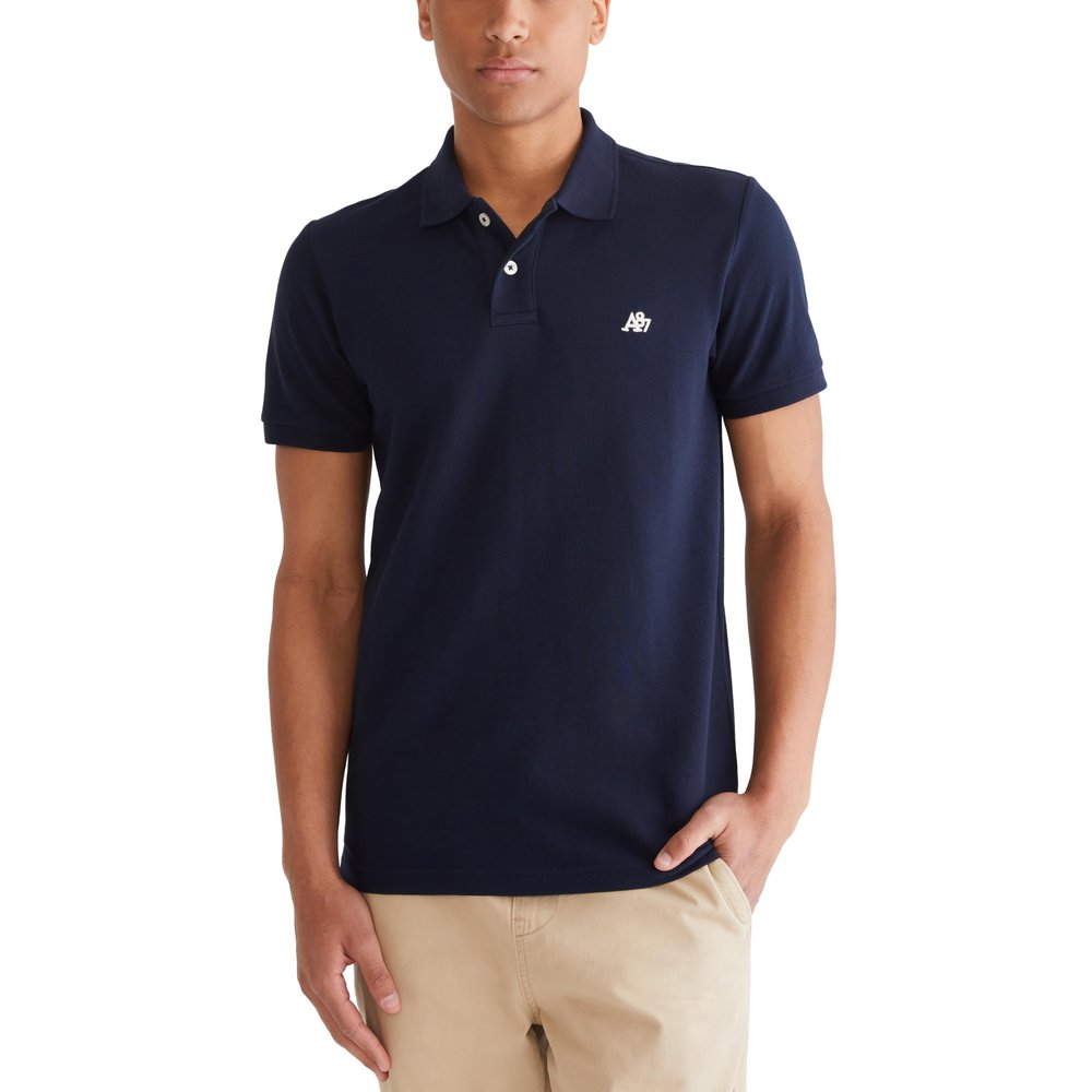 Aero A87 Solid Pique Polo, Heritage Navy, S