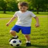 Just 4 Kicks Boy's Soccer Shorts, Youth Sizes Training Soccer Shorts Royal Blue (YL) view 2