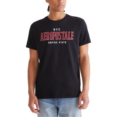 Aero Center Chest Logo- NYC Aeropostale, Dark Black, M