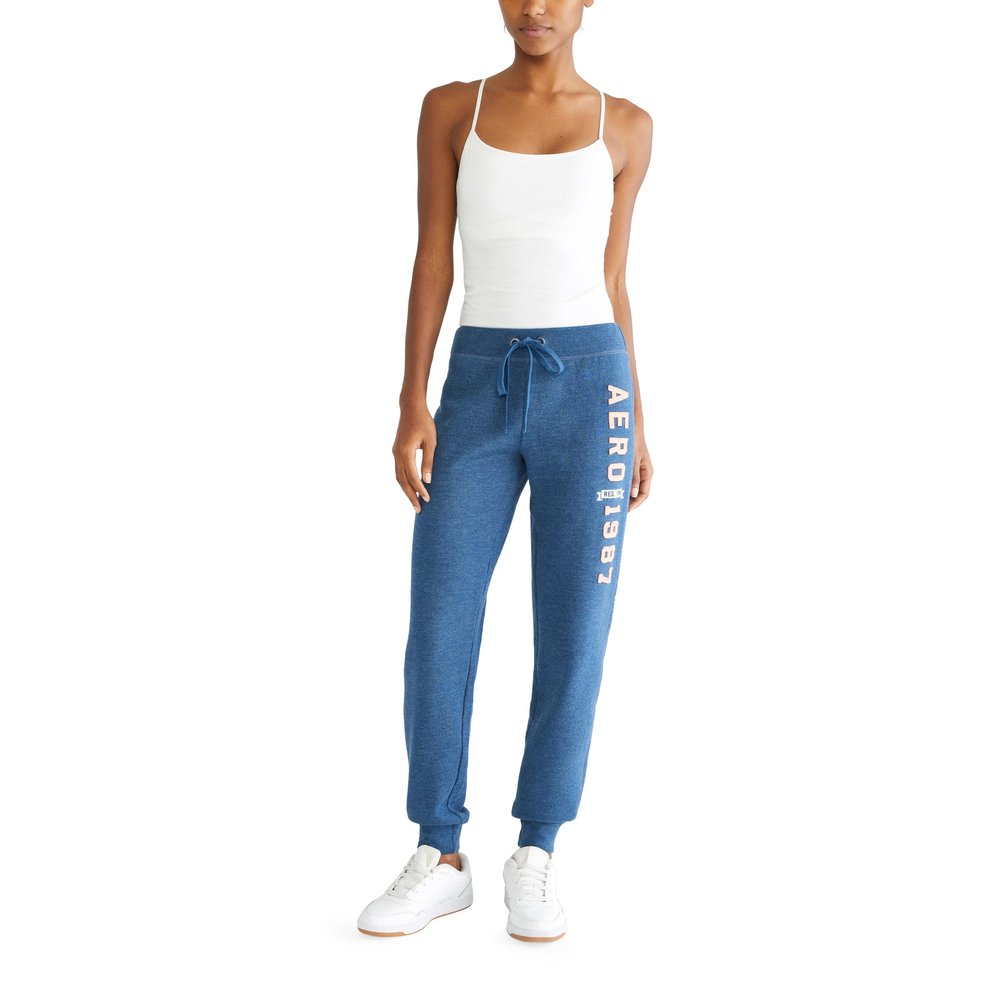 Aero Logo Cinch/Jogger Pant- Arches- 1987, Insignia Blue, M