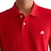 Aero A87 Solid Pique Polo, Candy Red, S view 2