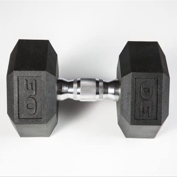 212 Main York Premium Pvc Hex Dumbbell with Chrome Ergo Handle - 30 lbs