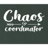 5X-Large Forest Green Mens Chaos Coordinator Funny Parent Mom T-Shirt view 4