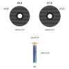 CHENGBEI 28.6mm 1-1/8" Fork Tube Headset Cap Cover Lightweight Bicycle Headset Top Cap Bolt Bicycle Modification Accessories Headset Top Cap with Bolt 28.6mm 1-1/8" Carbon-Fiber Stem view 3