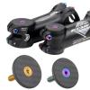CHENGBEI 28.6mm 1-1/8" Fork Tube Headset Cap Cover Lightweight Bicycle Headset Top Cap Bolt Bicycle Modification Accessories Headset Top Cap with Bolt 28.6mm 1-1/8" Carbon-Fiber Stem view 4