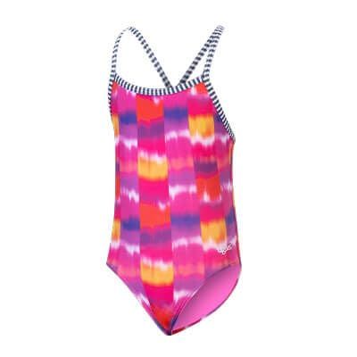 Dolfin Youth Uglies Girls' Far Out Criss-Cross Back One Piece Swimsuit Far Out 12