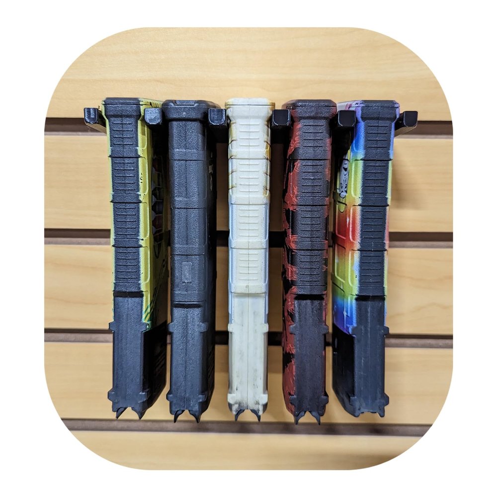 Hammy3DPrints Mount for AR 223/556/300 Pmag Mags - Slatwall | Magazine Holder Storage Rack (Savior Eqpmnt.)