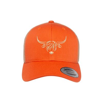 Love Sketches Country Baseball Hat for Men & Women, Embroidered Longhorn Cow Trucker Hat, Adjustable Mesh Snapback Cap