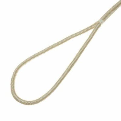 212 Main 0.5 in. x 15 ft. Duble Braid Gold & White Dock Line with 12 in. Eye