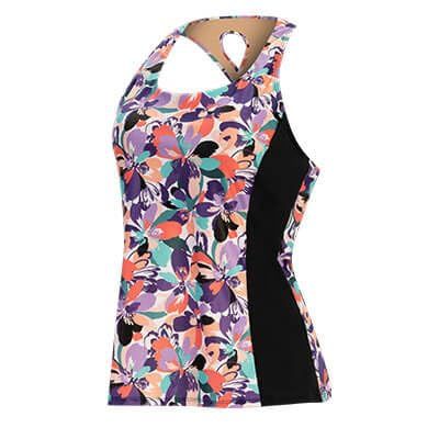 Dolfin Women's Aquashape Twist Back Tankini Top Bonita Bloom XS