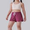 4 Pack Youth Girls Athletic Shorts 3", Girls Soccer Shorts, Kids Workout Gym Clothes Activewear Apparel with Zipper Pockets (Set 6, Small) view 2