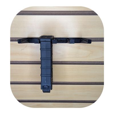 Hammy3DPrints Mount for Saiga-12 / JTS M12 Gauge Mags - Slatwall | Magazine Holder Storage Rack (Decorative Dyn. Slotwall)