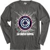 Los Angeles Clippers NBA Officially Licensed Long Sleeve T-Shirt Ringspun Electric Black, Small view 3