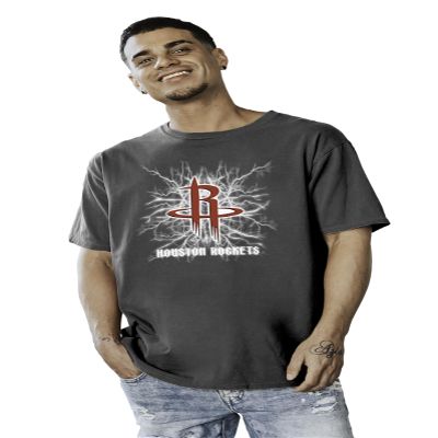 Houston Rockets NBA Officially Licensed T-Shirt Ringspun Electric Black, Large