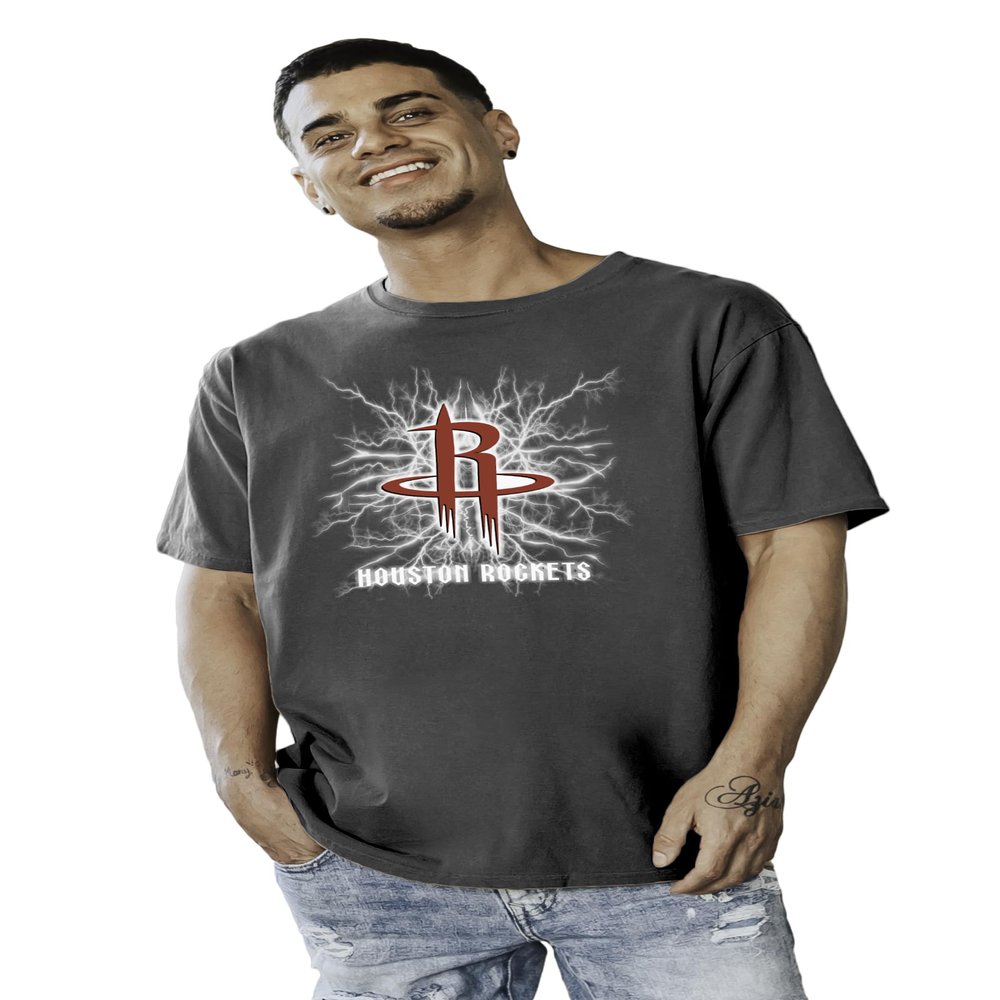 Houston Rockets NBA Officially Licensed T-Shirt Ringspun Electric Black, Large