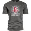 Houston Rockets NBA Officially Licensed T-Shirt Ringspun Electric Black, Large view 2