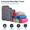 BAGAIL Camping Towel with EVA Case, Compact & Ultra Soft Microfiber Travel Towel - Super Absorbent & Lightweight Quick Dry Towels for Sports, Beach, Gym, Backpacking, Hiking and Yoga - Pink, S view 2