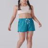 4 Pack Youth Girls Athletic Shorts 3", Girls Soccer Shorts, Kids Workout Gym Clothes Activewear Apparel with Zipper Pockets (Set 4, X-Small) view 3