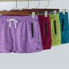 4 Pack Youth Girls Athletic Shorts 3", Girls Soccer Shorts, Kids Workout Gym Clothes Activewear Apparel with Zipper Pockets (Set 4, X-Small) view 4