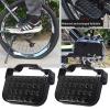 BEIDUOYANG 2 Pieces Foot Pegs Rear Pedals Anti-Slip Rear Feet Pedals BMX Pegs Steel Folding Foot Pegs Foot Rest Pedal Rear Pedals Footrest Folding Rear Seat Bicycles Footrest view 2
