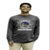 Golden State Warriors NBA Officially Licensed Long Sleeve T-Shirt Ringspun Electric Black, X-Large view 2