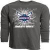 Charlotte Hornets NBA Officially Licensed Long Sleeve T-Shirt Ringspun Electric Black, XX-Large view 1