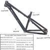 DHNCBGFZ Bikes Frame Hard Tail Frame 26 27.5Inch Thru Axle 142x12mm AM Bikes Mountain Bikes Frame Aluminium Alloy Height 162-185cm BB73 Routing Internal(Orange,27.5x17'') view 4