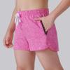 4 Pack Youth Girls Athletic Shorts 3", Girls Soccer Shorts, Kids Workout Gym Clothes Activewear Apparel with Zipper Pockets (Set 5, X-Small) view 3