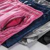 4 Pack Youth Girls Athletic Shorts 3", Girls Soccer Shorts, Kids Workout Gym Clothes Activewear Apparel with Zipper Pockets (Set 5, Large) view 4